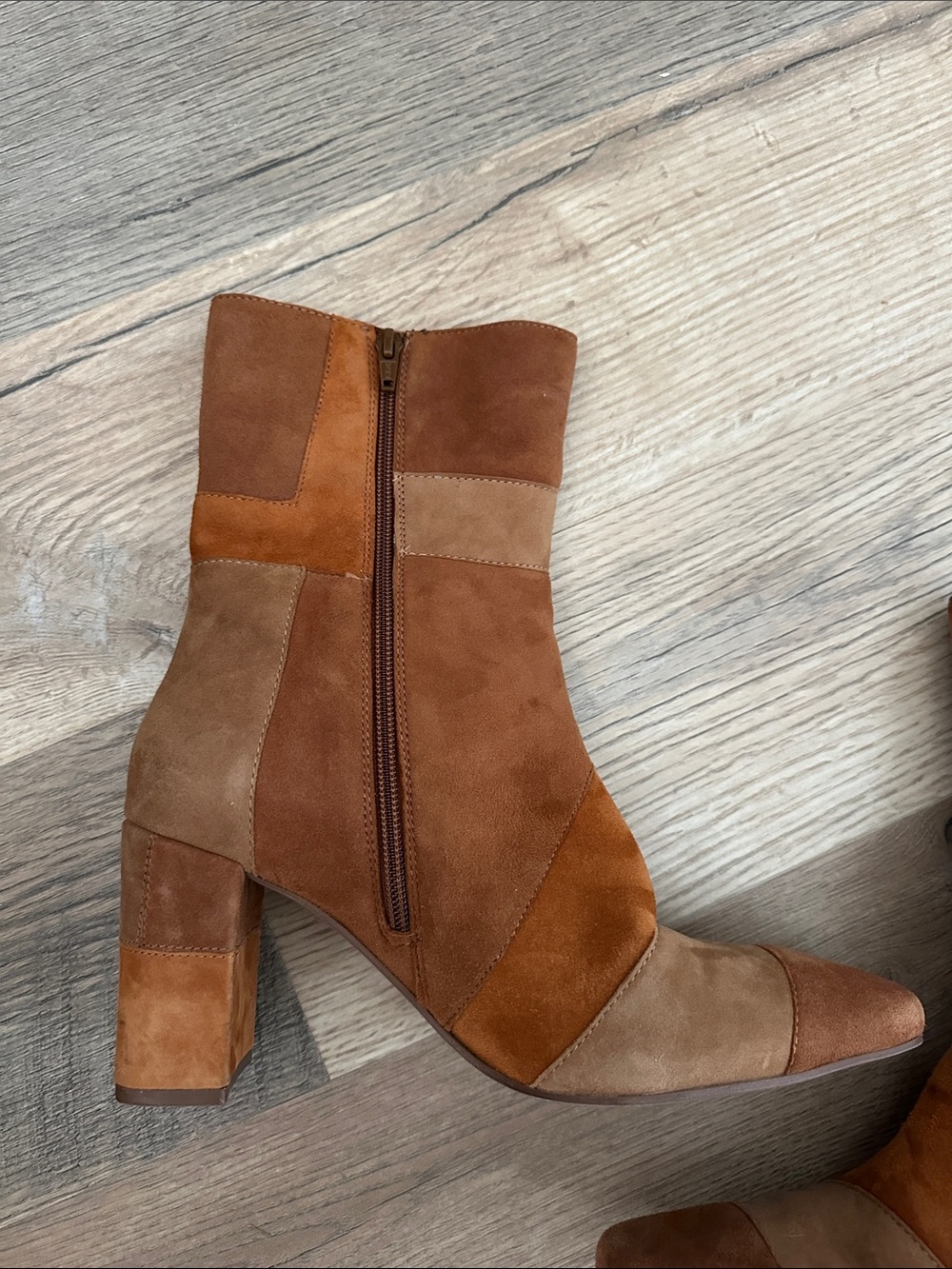 Seychelles Patchwork Leather Boots - Picture 7 of 11